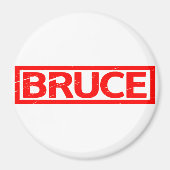 Bruce Briefmarke Magnet (Vorne)