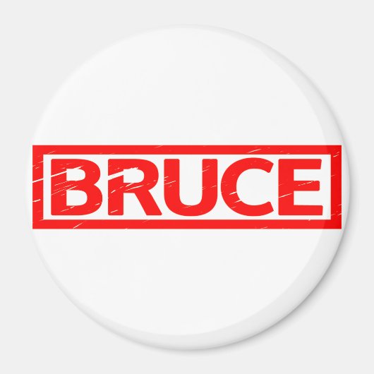 Bruce Briefmarke Magnet (Vorne)