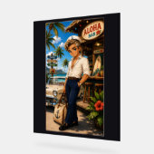 Bruce Chibi Rockabilly Acrylschild (Winkel)