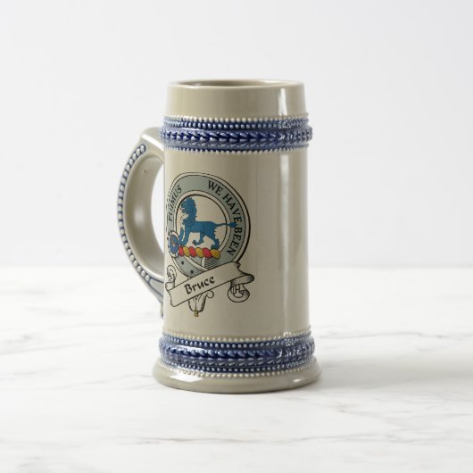 Bruce-Clan-Abzeichen Bierglas (Vorderseite Links)