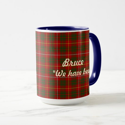 Bruce Clan Abzeichen Combo 15oz Tasse (VorderseiteRechts)