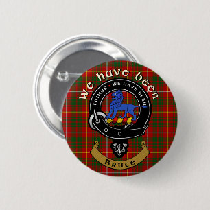 Bruce Clan Abzeichen & Tartan Button