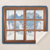 Bruce Clan Abzeichen Winter Scene Medium Sherpadecke (Vorderseite (Horizontal))