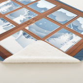 Bruce Clan Abzeichen Winter Szene groß Sherpadecke (3/4)