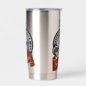 Bruce Clan Badge & Tartan Thermobecher (Links)