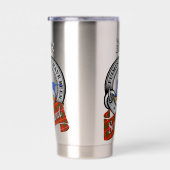 Bruce Clan Badge & Tartan Thermobecher (Rechts)