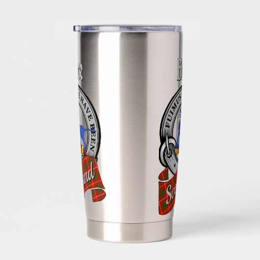 Bruce Clan Badge & Tartan Thermobecher (Rechts)