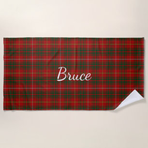 Bruce Clan Tartan Kariert Beach Towel Strandtuch