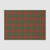 Bruce Clan tartan - Rote Grüntöne Seidenpapier (Vorderseite)