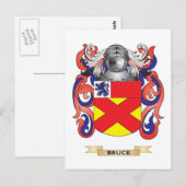 Bruce Coat of Arms (Familienwappen) Postkarte (Vorne/Hinten)