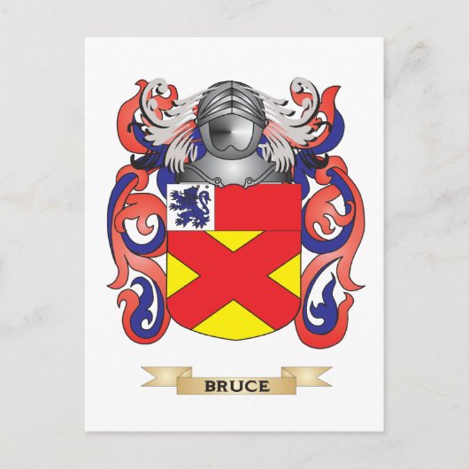 Bruce Coat of Arms (Familienwappen) Postkarte (Vorderseite)