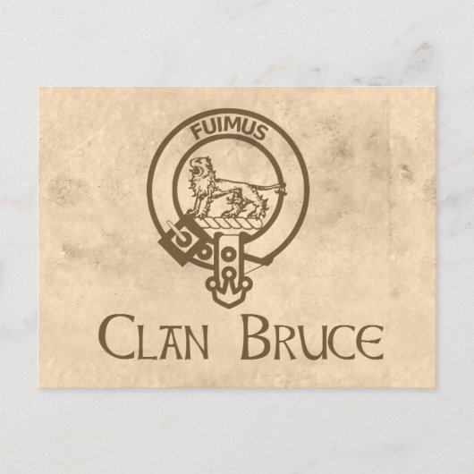 Bruce Crest Vintage Postkarte (Vorderseite)