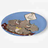 Bruce, das Elephant Speller Party Pappteller (Schrägansicht)