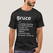 Bruce Definition Personalisiert Name Funny Birthda T-Shirt (Vorderseite)