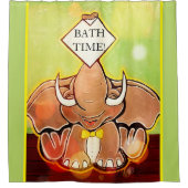 Bruce, der Elefant Speller Duschvorhang (Vorderseite)