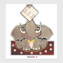 Bruce, der Sticker für Elefanten