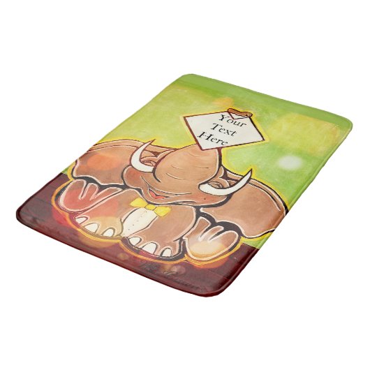 Bruce, die Elefanten-Speller-Badematte Badematte (Schrägansicht)