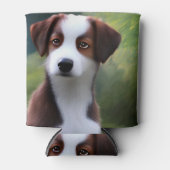 Bruce, die Grenz-Collie-Welpe, kann abkühlen Dosenkühler (Vorderseite)