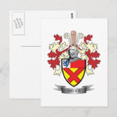 Bruce Familienwappen Coat of Arms Postkarte (Vorne/Hinten)