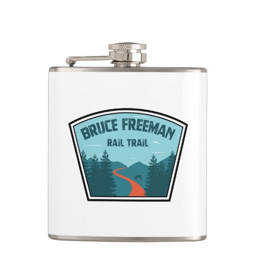 Bruce Freeman Rail Trail Flachmann (Vorderseite)