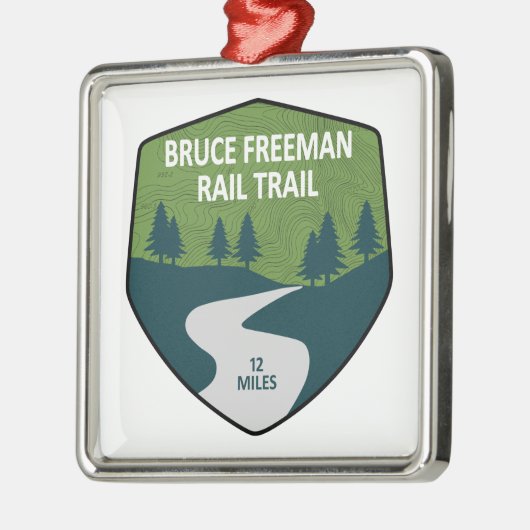 Bruce Freeman Rail Trail Ornament Aus Metall (Links)