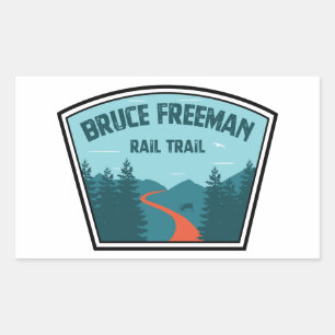 Bruce Freeman Rail Trail Rechteckiger Aufkleber
