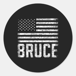 Bruce Geburtstag Vorname Name Personalisiert USA 1 Runder Aufkleber
