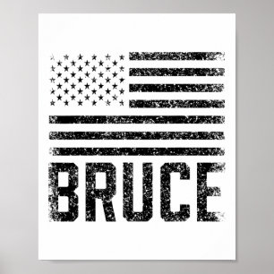 Bruce Geburtstag Vorname Name Personalisiert USA Poster