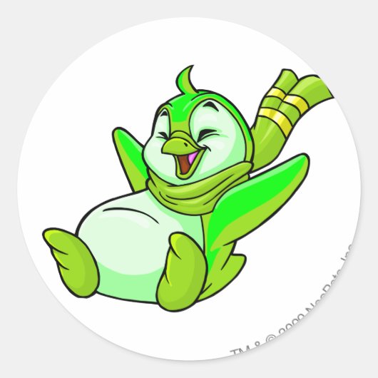 Bruce Glows Runder Aufkleber (Vorderseite)