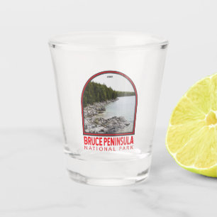 Bruce-Halbinsel Nationalpark Kanada Kunst Vintage Schnapsglas