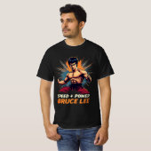 Bruce Lee "Speed + Power" Grafik T-Shirt (Vorne ganz)