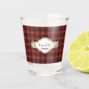 Bruce Modern Original Scottish Clan Tartan Schnapsglas
