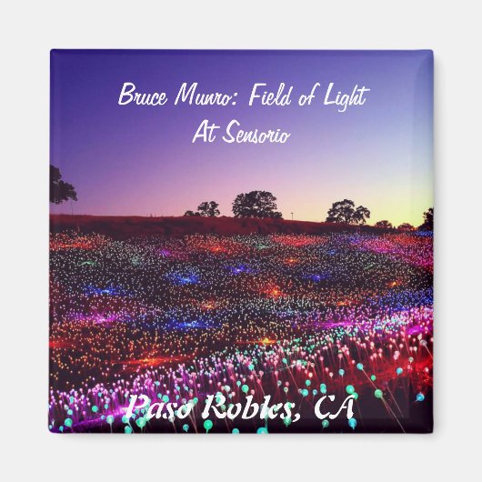 Bruce Munro, Field of Light, Paso Robles, CA. Magnet (Vorne)