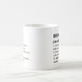 Bruce Name, Bearbeitbarer Name, Benutzerdefinierte Kaffeetasse (Mittel)