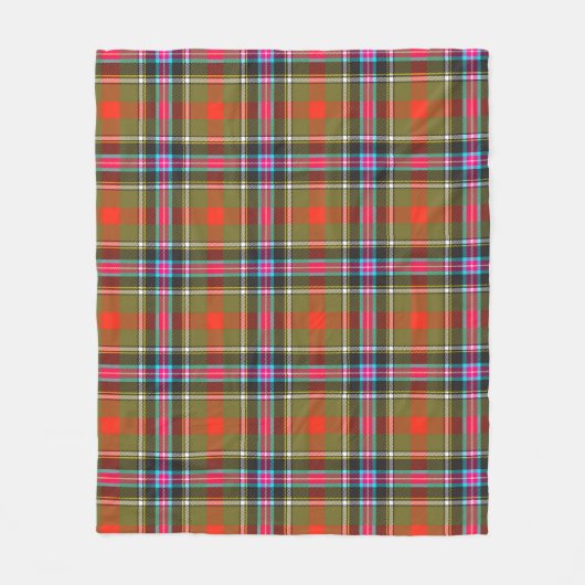Bruce of Kinnaird Ancient Tartan Kariertes Muster Fleecedecke (Vorderseite)