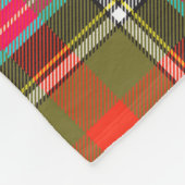Bruce of Kinnaird Ancient Tartan Kariertes Muster Fleecedecke (Ecke)