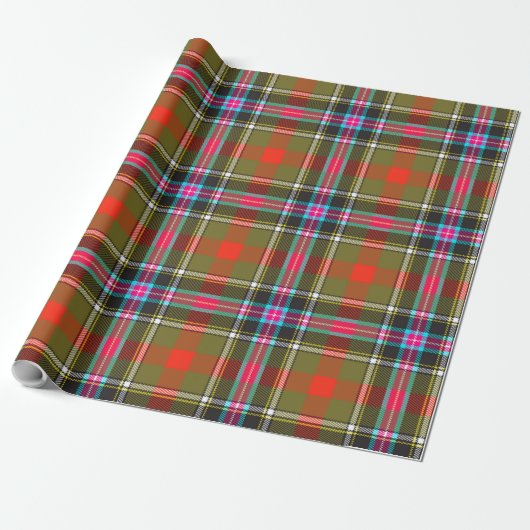 Bruce of Kinnaird Ancient Tartan Kariertes Muster Geschenkpapier (Ungerollt)