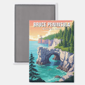 Bruce Peninsula National Park Canada Magnet (Vorderseite/Rückseite)