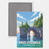 Bruce Peninsula National Park Canada Magnet (Vorderseite/Rückseite)