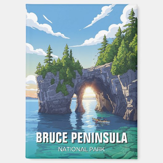 Bruce Peninsula National Park Canada Magnet (Vorderseite)