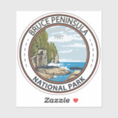 Bruce Peninsula National Park Kanada Reisen Kunst Aufkleber (Blatt)