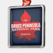 Bruce Peninsula NP (Ahornblatt) Ornament Aus Metall (Links)