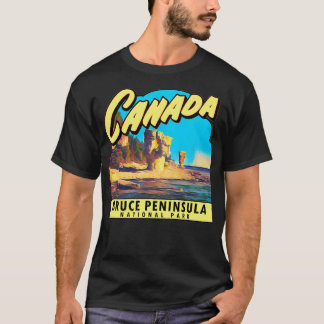 Bruce Peninsula Vintage Travel Decal T-Shirt