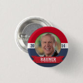 BRUCE RAUNER CAMPAIGN BUTTON (Vorne & Hinten)