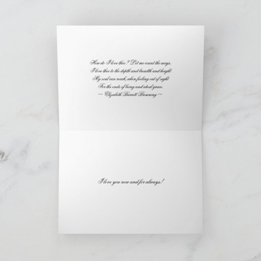 Bruce Red Endless Liebe Card Karte (Innenseite)