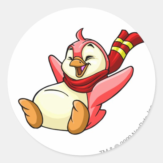 Bruce Red Runder Aufkleber (Vorderseite)