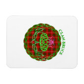 Bruce Scottish Tartan Celtic Thistle Magnet (Horizontal)
