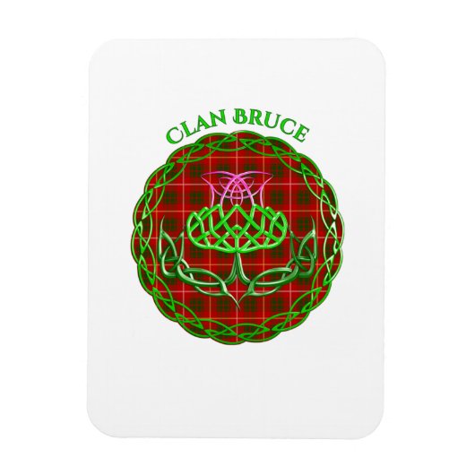 Bruce Scottish Tartan Celtic Thistle Magnet (Vertikal)