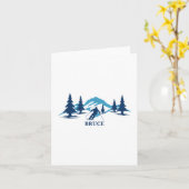 Bruce Ski Resort Skifahrer _1 Karte (Gelbe Blume)