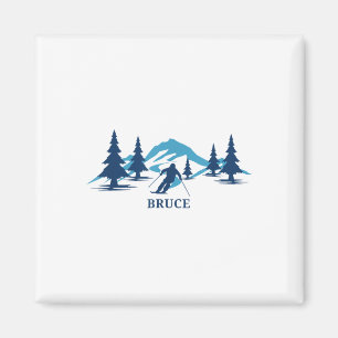 Bruce Ski Resort Skifahrer _1 Magnet